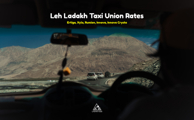 Leh Ladakh Taxi Union Rates 2025 (SUV)